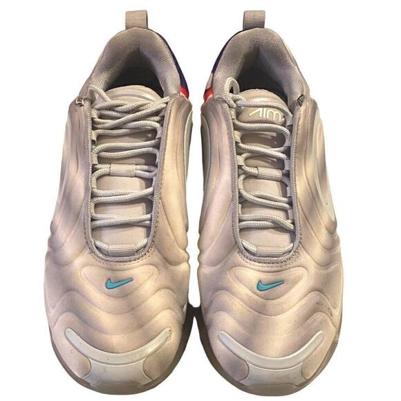 NIKE "Air Max 720" Women's Running Shoes, 8, Gray  Nebula,  Rainbow Colors - Picture 1 of 11